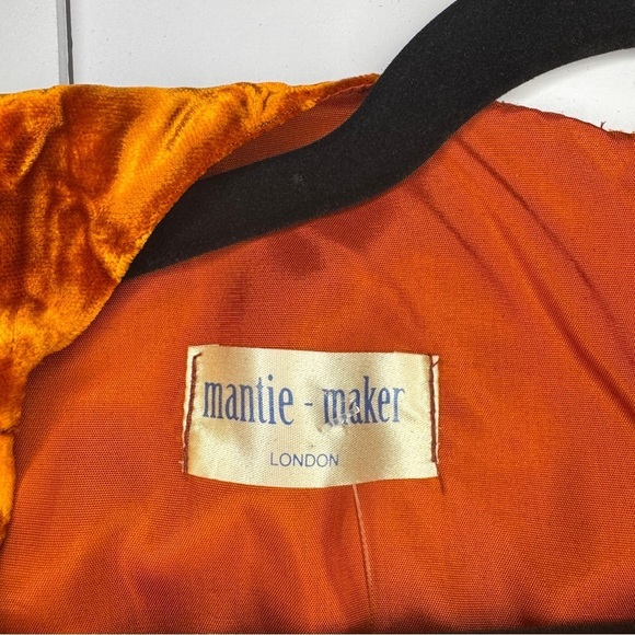 Vintage 1960 Mantie-Maker Crushed Velvet Dress Burnt Orange Wiggle Dress London - Picture 7 of 7